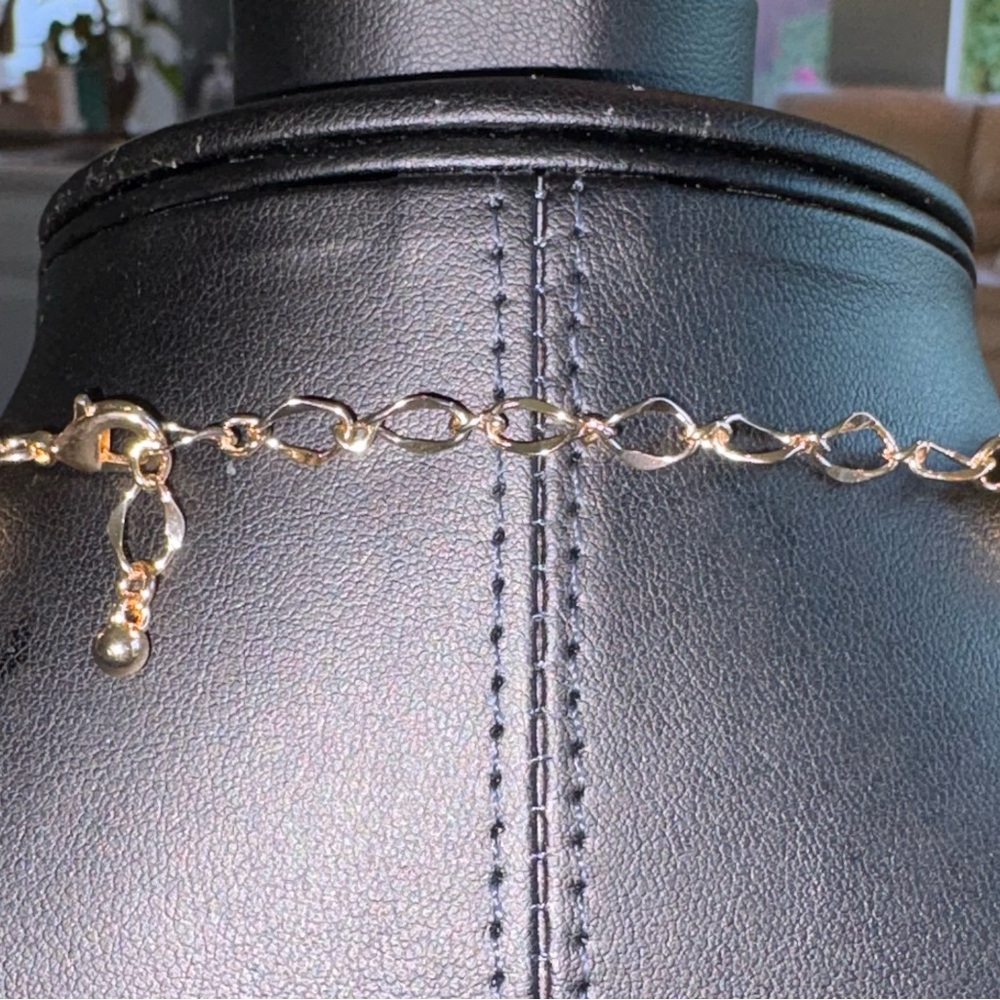 Chunky Gold Bead Necklace - Picture 2 of 2